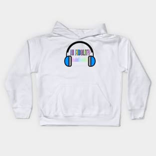 MUSIC Hi Fidelity Equalizer Bars Headphones Kids Hoodie